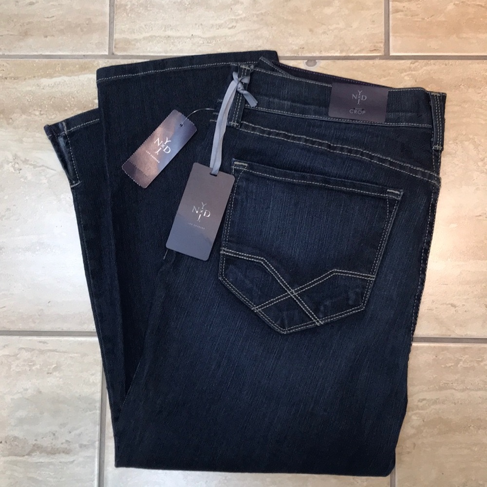 NYDJ Dark Wash Crop NWT